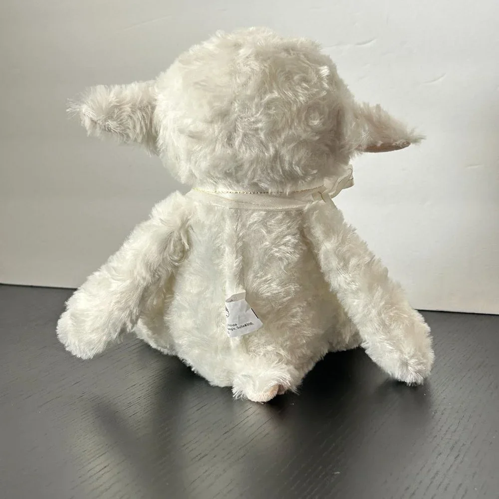 Jesus Loves‎ Me Lamb Plush Soft White Musical Children Stuffed Animal Toy 10